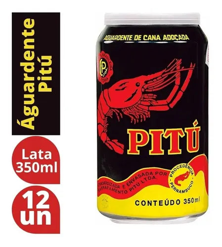 Cachaça Pitú Lata 350ml 12 UNIDADES