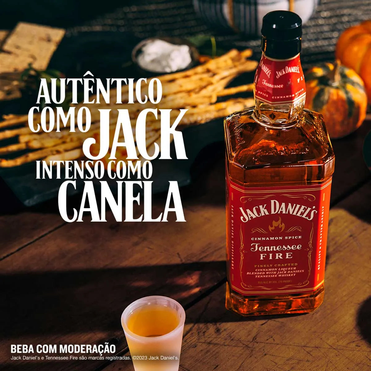 Whisky Jack Daniels Tennessee Fire 1L 6 Unidades