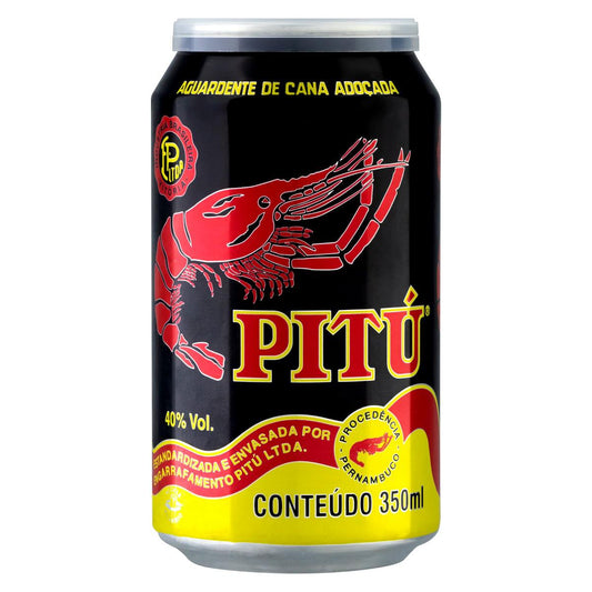 Cachaça Pitú Lata 350ml 12 UNIDADES