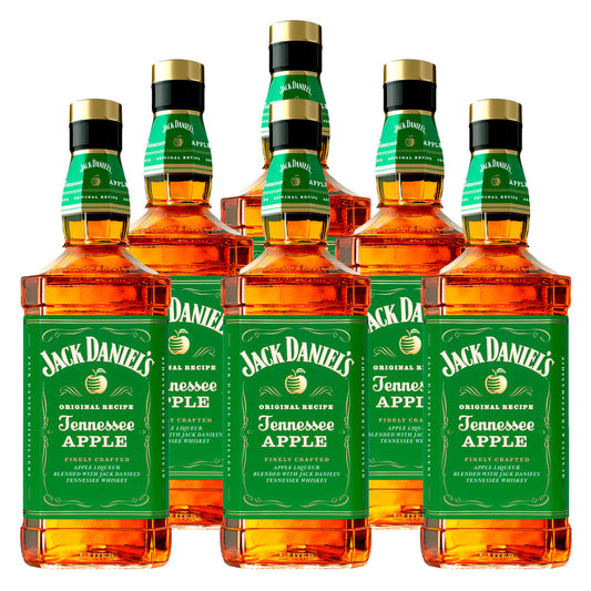 Whisky Jack Daniels Apple Maça Verde 1L 6 Garrafas