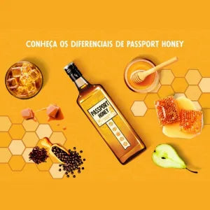 Licor de Whisky Passport Sabor Mel 1L